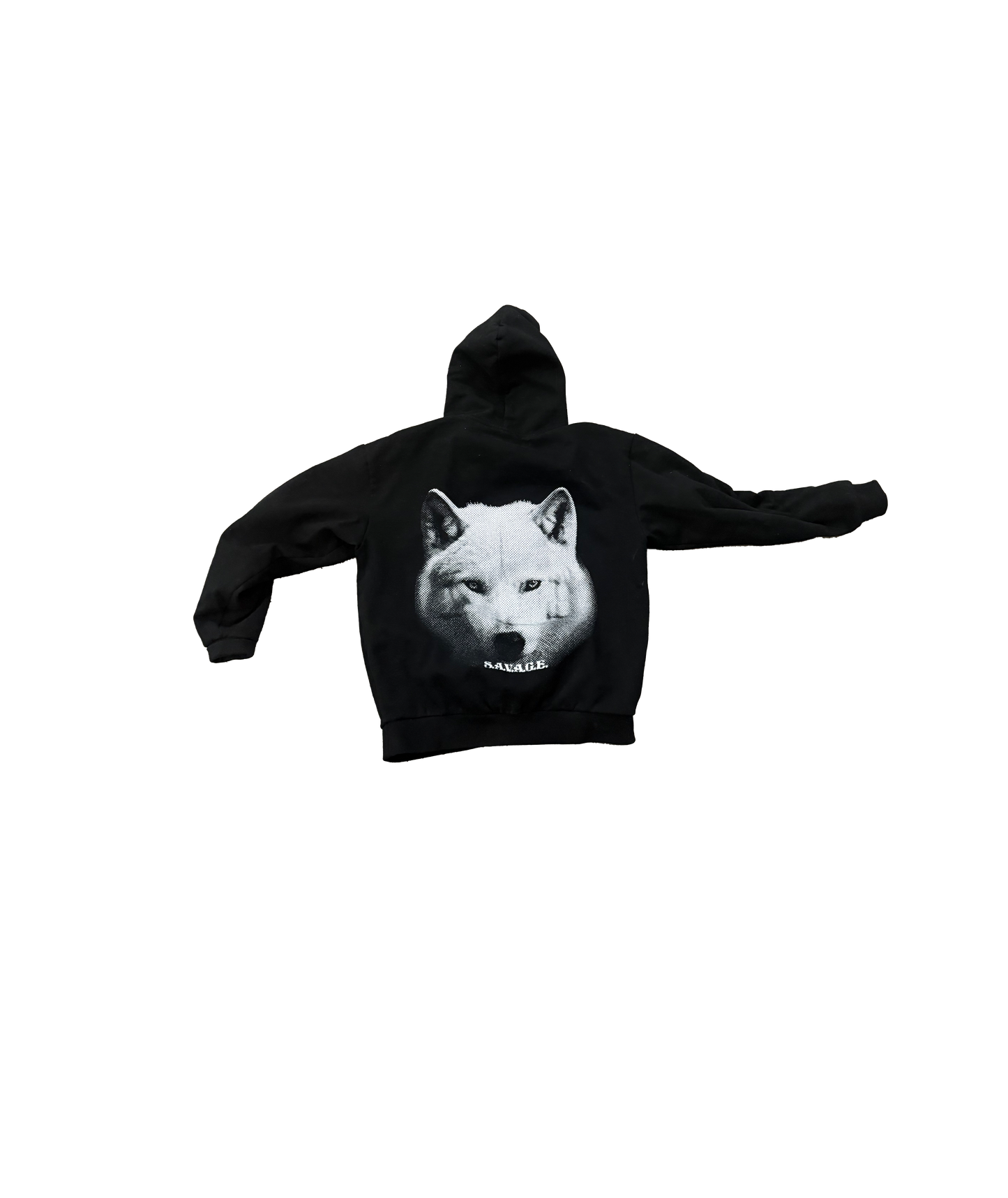 Big Face Wolf Hoodie