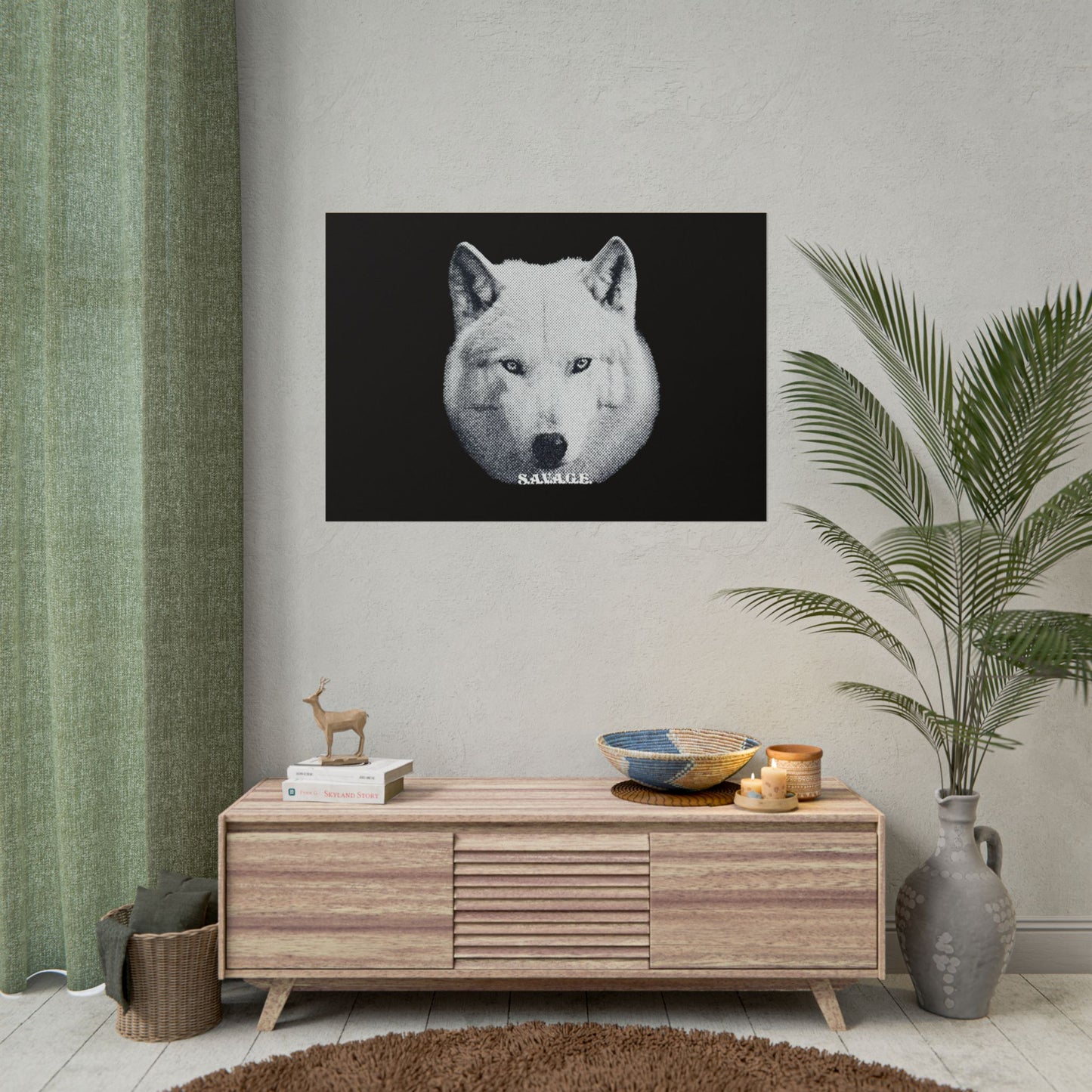 BIG FACE WOLF POSTER