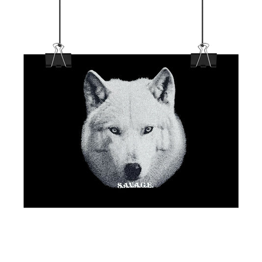 BIG FACE WOLF POSTER